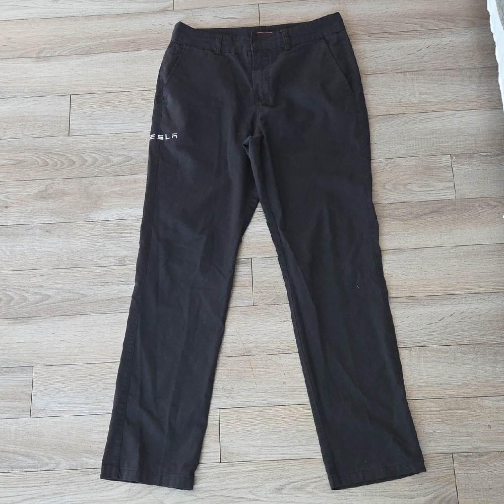 Tesla Black Men's Casual Chino Pants 32x34